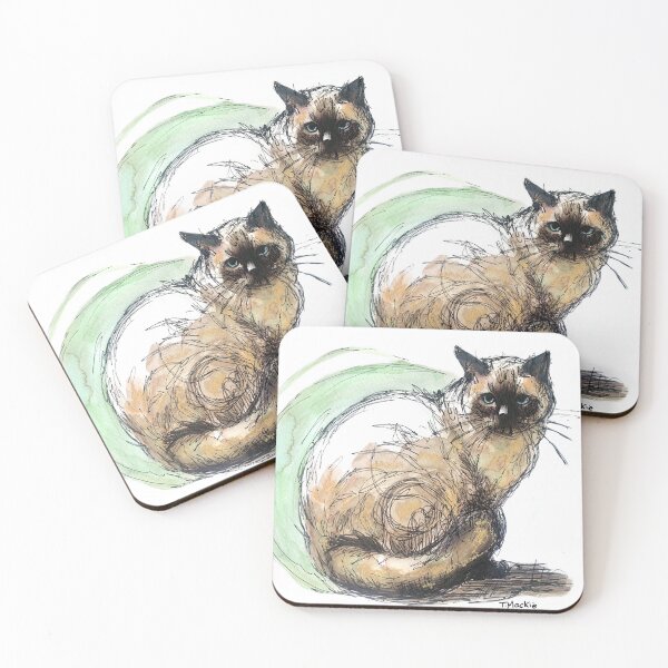 Item preview, Burmese Puss designed and sold by TraceyMackieArt.