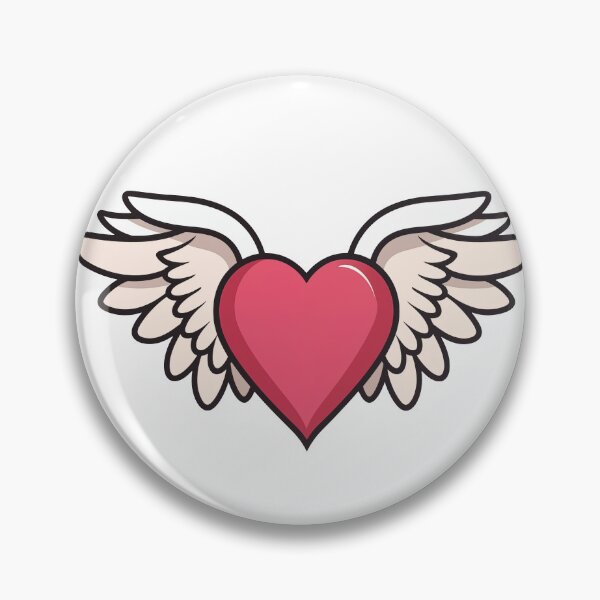 Item preview, Heart with wings designed and sold by PotatoBandito.