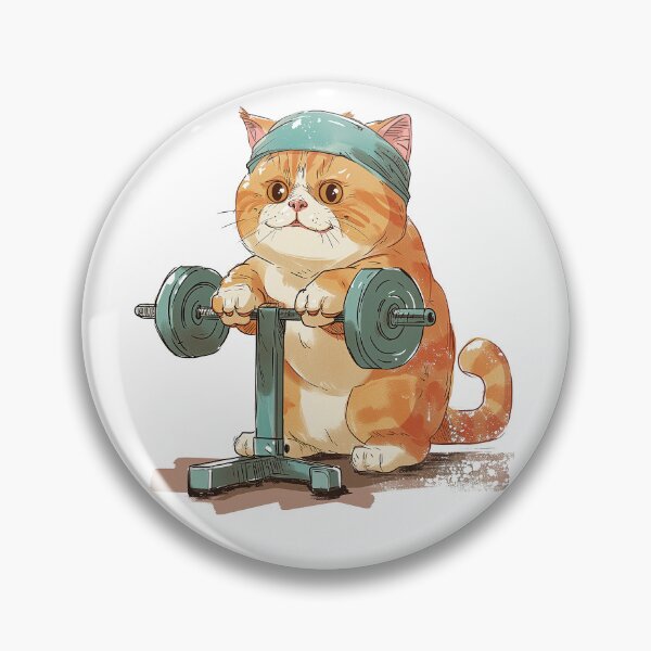 Artikelvorschau, Katzenfitness. Neujahrsvorsatz. Fitness. Fitspo Cat 3 entworfen und verkauft von DayummnDesigns.