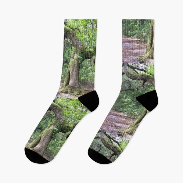 Item preview, Bent Oak Tree on a trail designed and sold by Easley-Does-It.