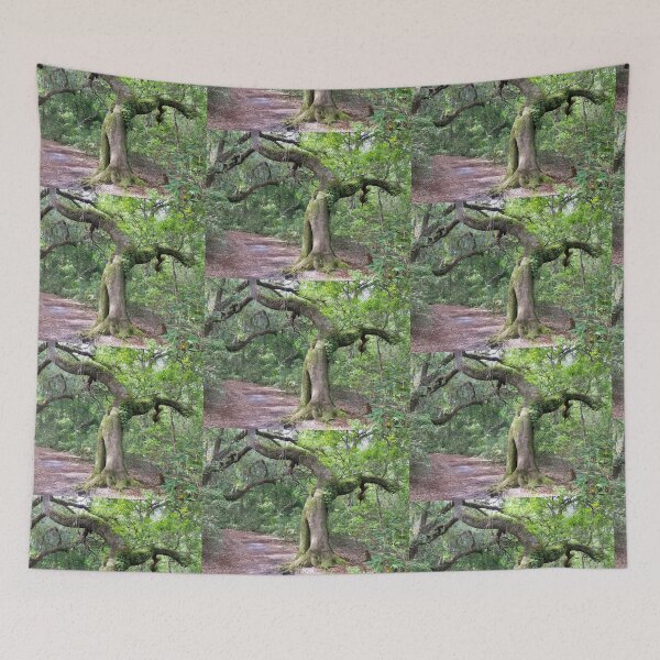 Item preview, Bent Oak Tree on a trail designed and sold by Easley-Does-It.