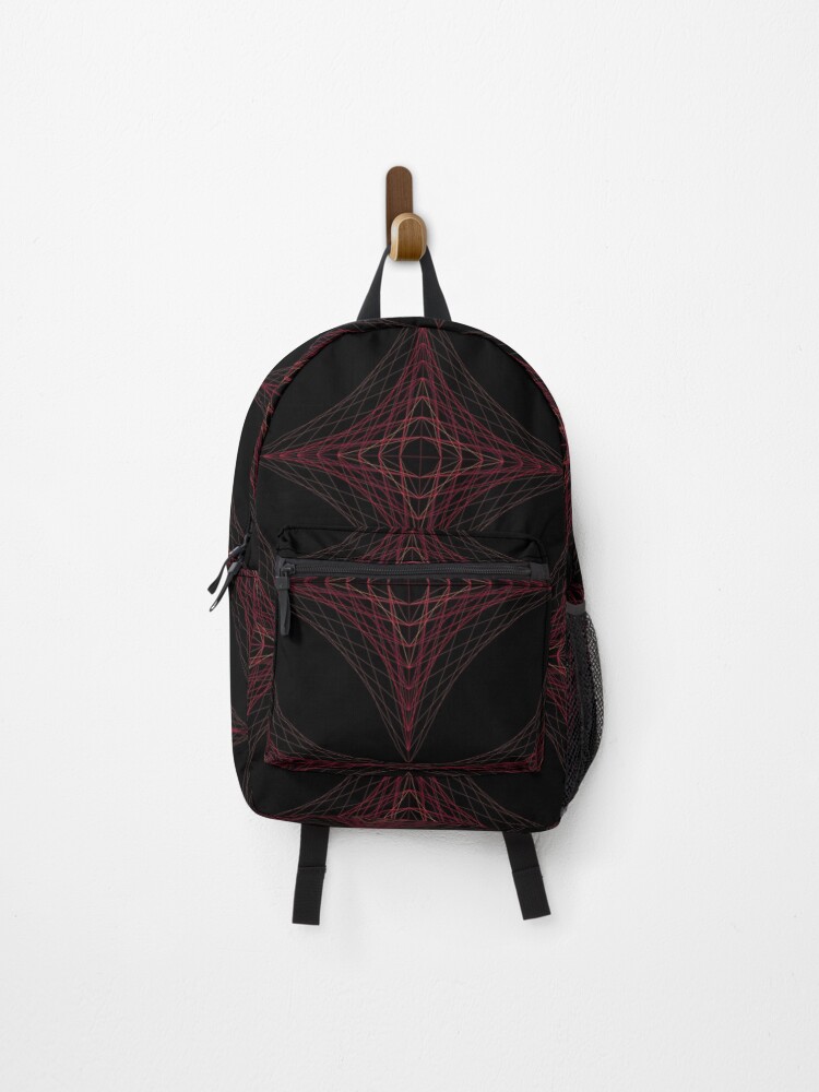 Thumbnail 1 of 3, Backpack, Rectangular Pattern #4 Morph C [15478-Reds-BB] designed and sold by LottMultimedia.
