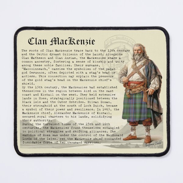 Item preview, MacKenzie Scottish Clan History designed and sold by BagTown Clans.