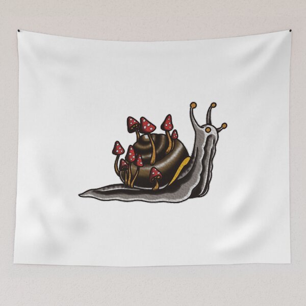 Item preview, Snail growing mushrooms  designed and sold by markhansenart.