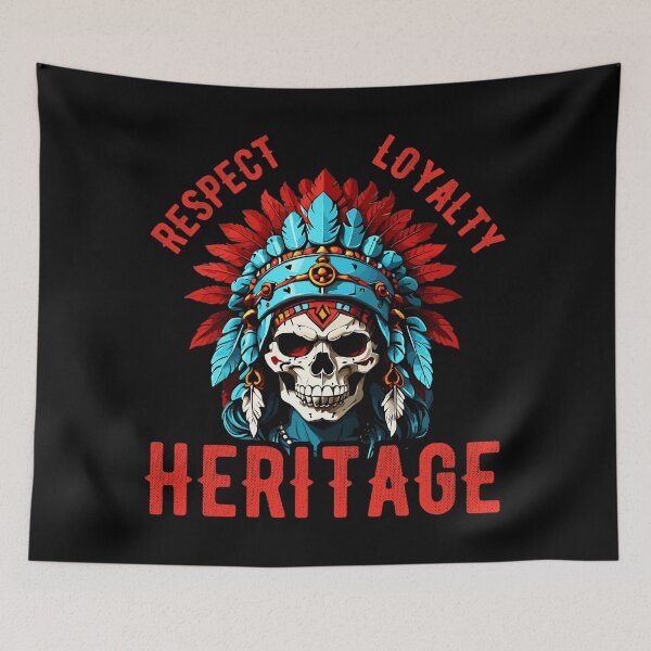 Item preview, Native American Indian Chief Skull Motorcycle Headdress designed and sold by wingstar.
