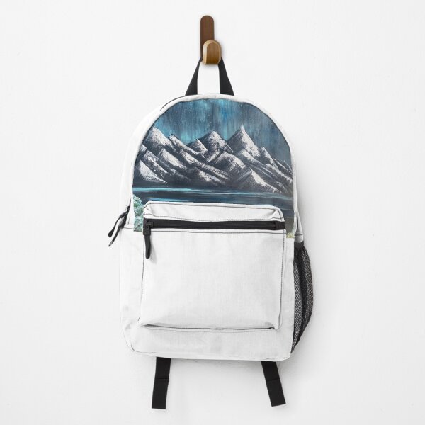 Item preview, Northern Lights Mountain Landscape Illustration designed and sold by LillyannaEliz.
