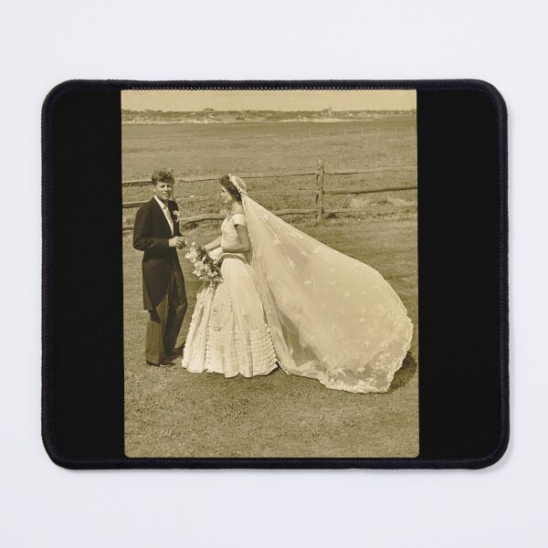 Item preview, JOHN F. KENNEDY AND JACQUELINE BOUVIER ON THEIR WEDDING DAY designed and sold by PatriotCat.