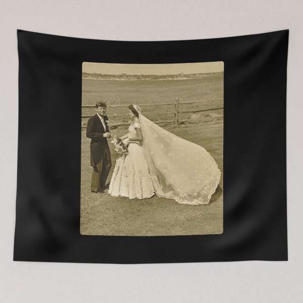 Item preview, JOHN F. KENNEDY AND JACQUELINE BOUVIER ON THEIR WEDDING DAY designed and sold by PatriotCat.