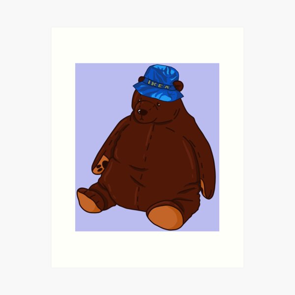 Djungelskog Ikea Bear Cartoon Photographic Print for Sale by ellabirch