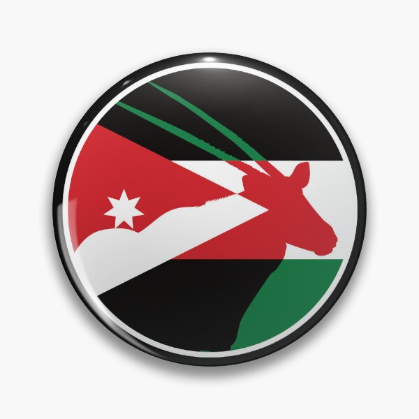 Item preview, Jordan Arabian oryx Jordanian National Animal Flag designed and sold by FlagX.