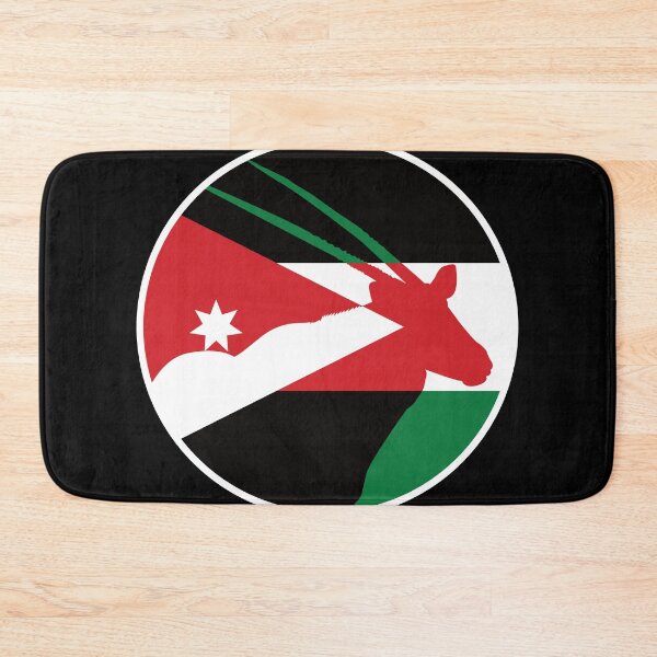 Item preview, Jordan Arabian oryx Jordanian National Animal Flag designed and sold by FlagX.