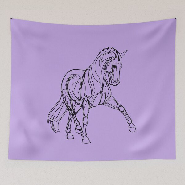 Item preview, Sketchy Dressage Half Pass designed and sold by DappledMoon.