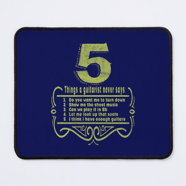 Item preview, 5 Things A Guitarist Never Says! designed and sold by John MacPherson Allan.
