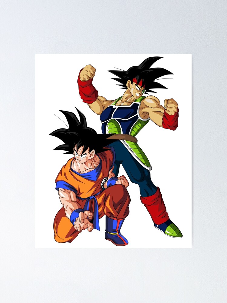 Poster Bardock Y Goku De Elade Redbubble