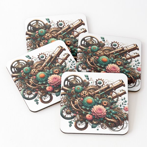 Item preview, Mechanical Blossom - Steampunk Floral Fusion designed and sold by Bottron9000.