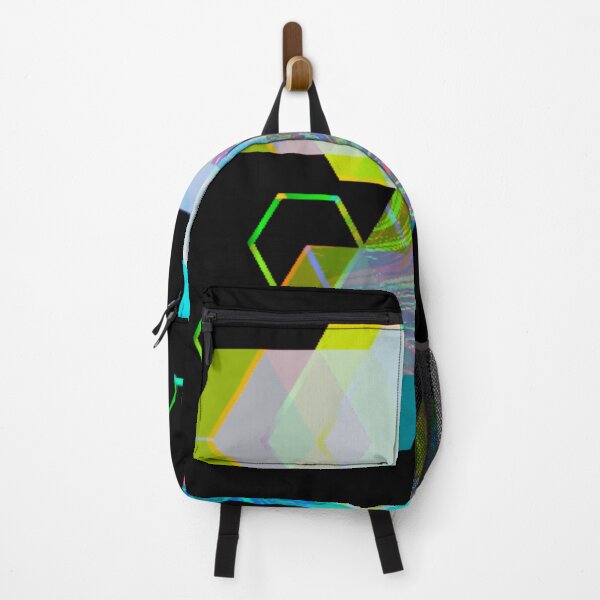 Item preview, Green and Teal Abstract Hexagons designed and sold by Rebel Gurl.