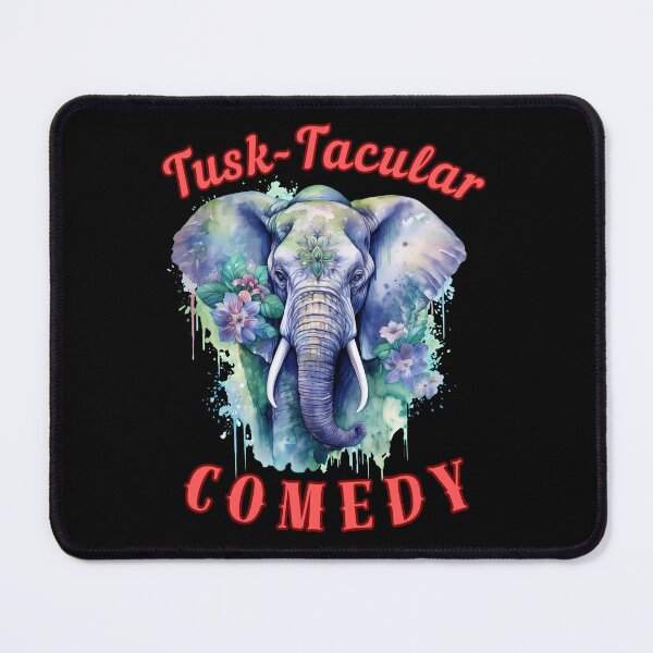 Item preview, Tusk-Tacular Comedy. elephant head designed and sold by ElephantVibes.
