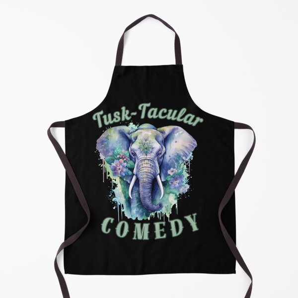 Item preview, Tusk-Tacular Comedy. elephant portrait designed and sold by ElephantVibes.
