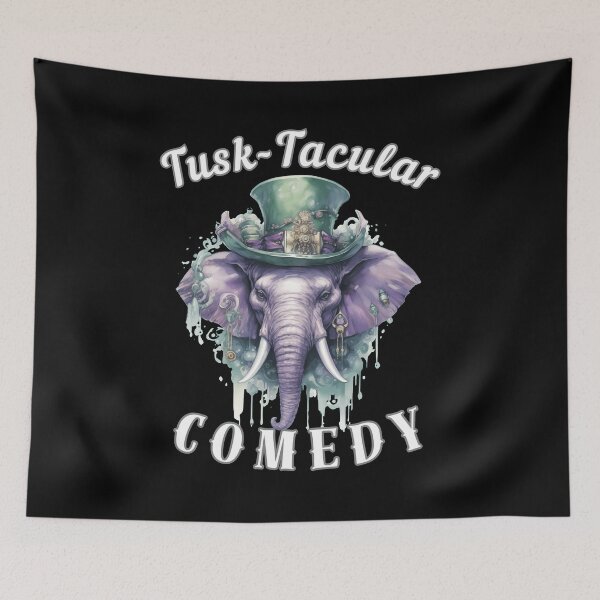 Item preview, Tusk-Tacular Comedy. surreal elephant designed and sold by ElephantVibes.