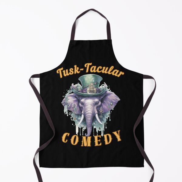 Item preview, Tusk-Tacular Comedy. watercolor elephant designed and sold by ElephantVibes.