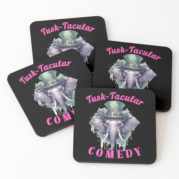 Item preview, Tusk-Tacular Comedy. elephant saying designed and sold by ElephantVibes.