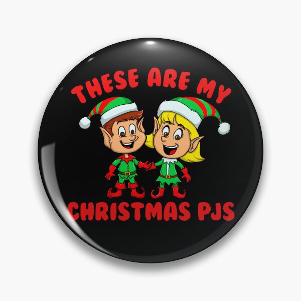 Aperçu de l'œuvre These Are My Christmas PJs Boys Girls Kids Elves Christmas Gear créée et vendue par DynamicDesign.