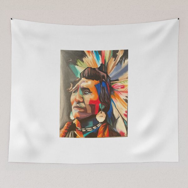 Item preview, Native American Illustration- Pop Art designed and sold by LillyannaEliz.