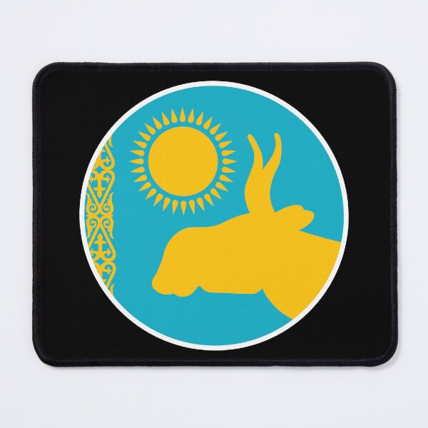 Item preview, Kazakhstan Saiga antelope Kazakh National Animal Flag designed and sold by FlagX.