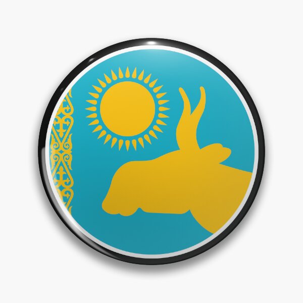 Item preview, Kazakhstan Saiga antelope Kazakh National Animal Flag designed and sold by FlagX.