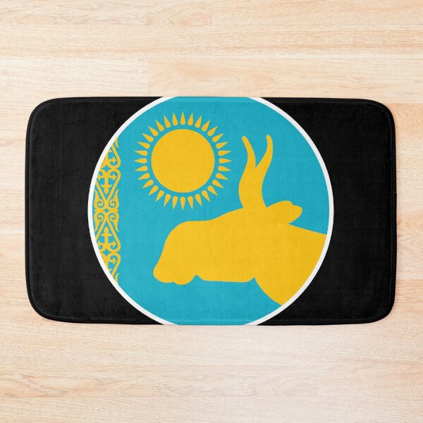 Item preview, Kazakhstan Saiga antelope Kazakh National Animal Flag designed and sold by FlagX.