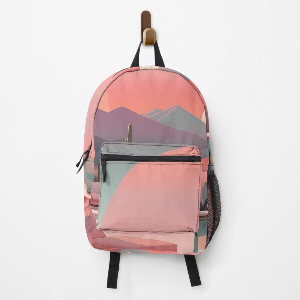 Item preview, Mid Mod, Mountain Sunset Landscape, Peach, Orange designed and sold by Prints and Lifestyle.