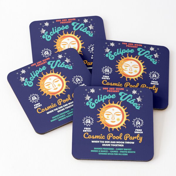 Item preview, Sun and Moon Present: Eclipse Vibes, Cosmic Pool Party designed and sold by Blended Designs ⭐⭐⭐⭐⭐.