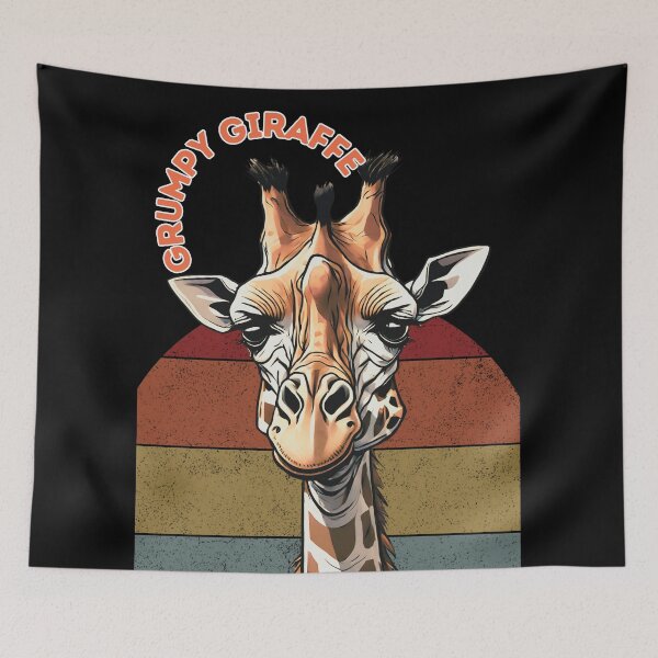 Item preview, Retro Grumpy Giraffe Is Grumpy designed and sold by mftees.