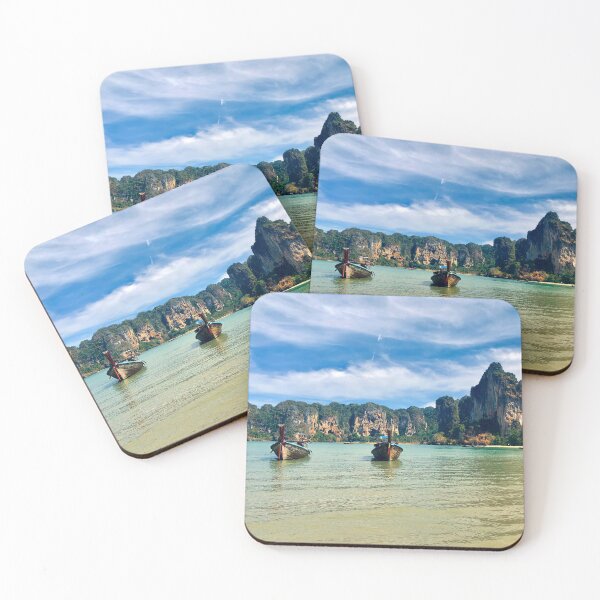Item preview, Long Tail Boats Waiting on Railay Beach designed and sold by LuizaK.