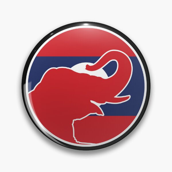 Item preview, Laos Asian elephant Laotian National Animal Flag designed and sold by FlagX.