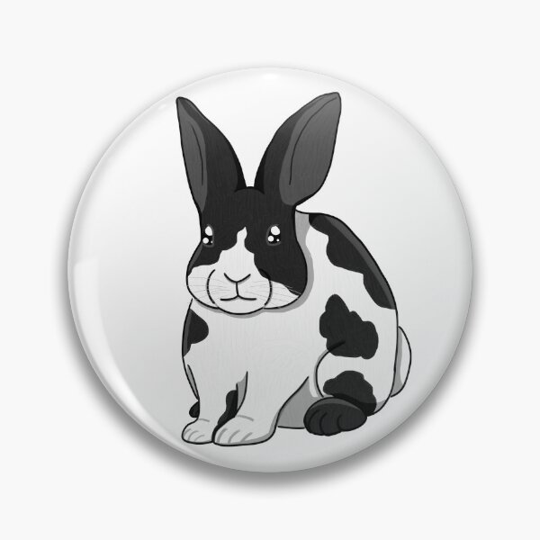 Item preview, Black and White Rabbit designed and sold by LoreleiArts.