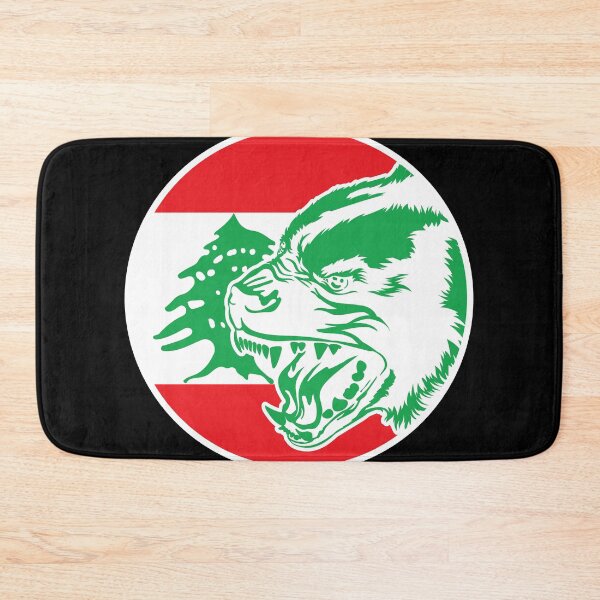Item preview, Lebanon Hyena Lebanese National Animal Flag designed and sold by FlagX.