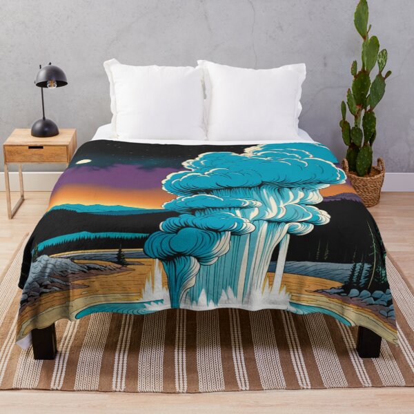 Item preview, Geyser in Yellowstone Night View designed and sold by Secondearth.