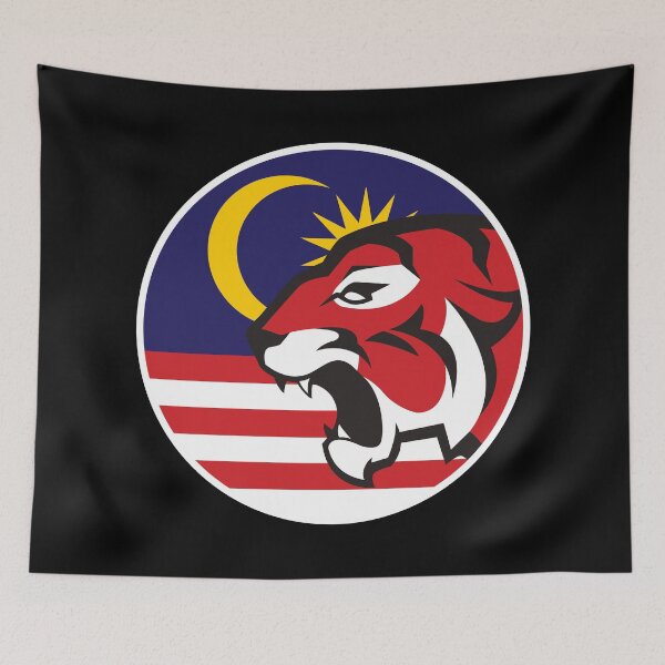 Item preview, Malaysia Malayan Tiger Malaysian National Animal Flag designed and sold by FlagX.