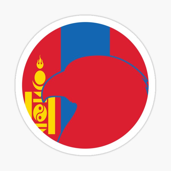 Aperçu de l'œuvre Drapeau animal national mongol de faucon de Mongolie créée et vendue par FlagX.