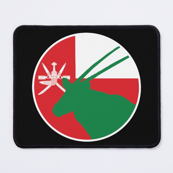 Item preview, Oman Arabian oryx Omani National Animal Flag designed and sold by FlagX.