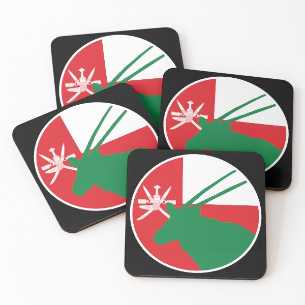 Item preview, Oman Arabian oryx Omani National Animal Flag designed and sold by FlagX.