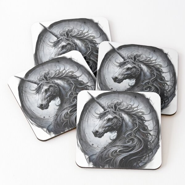 Item preview, Black Sketch of Unicorn designed and sold by WANBASTEN.