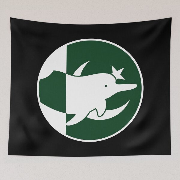 Item preview, Pakistan River dolphin Pakistani National Animal Flag designed and sold by FlagX.