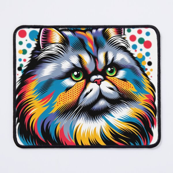 Item preview, Persian cat in a 1960s Pop Art style designed and sold by hiddenlayers.