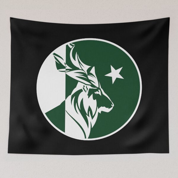 Item preview, Pakistan Markhor Pakistani National Animal Flag designed and sold by FlagX.