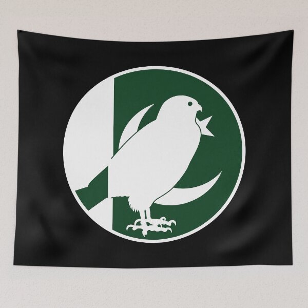Item preview, Pakistan Falcon Pakistani National Animal Flag designed and sold by FlagX.