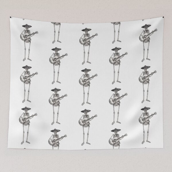 Item preview, Sugarskull playing guitar day of the dead. designed and sold by Jiwsurreal.