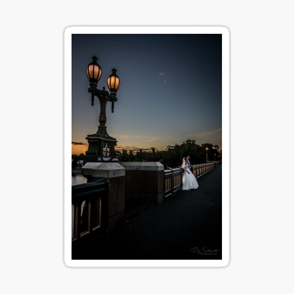 Item preview, Young Married Couple on Princes Bridge, Melbourne  designed and sold by Bj-Elliott.