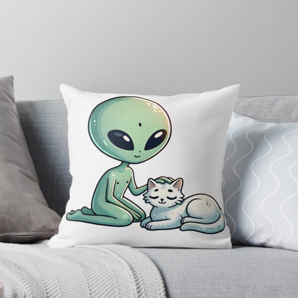Item preview, Cosmic Purrfection: Alien & Cat Friendship designed and sold by Ingridpd.